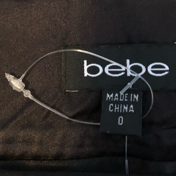 💋BEBE SILK AND REAL FEATHER SKIRT - Picture 4 of 4